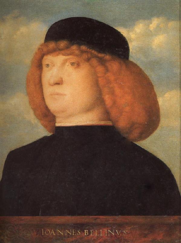 Giovanni Bellini Portrait of a Man Norge oil painting art